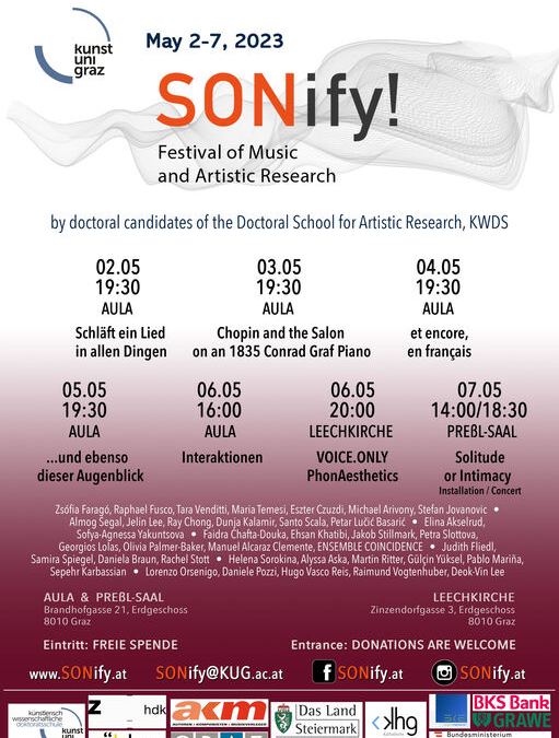 KUG – SONify! – Festival of Music and Artistic Research | Festival